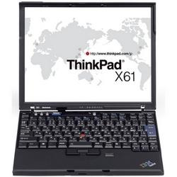 LENOVO - THINKPADS Lenovo ThinkPad X61 Notebook - Intel Core 2 Duo T8100 2.1GHz - 12.1 XGA - 1GB DDR2 SDRAM - 120GB HDD - Gigabit Ethernet, Wi-Fi, Bluetooth - Windows Vista Busin