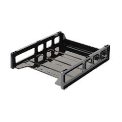 OFFICEMATE INTERNATIONAL CORP Letter Tray, Front Load, 10-1/2 x12-1/2 x2-7/8 , Black (OIC21032)