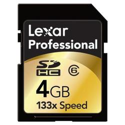 Lexar Media 4GB Professional Secure Digital High Capacity (SDHC) Card - 133x - 4 GB (SD4GB-133-381)