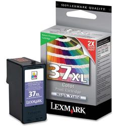 LEXMARK Lexmark No.37XL High Yield Tri-Color Ink Cartridge - Color