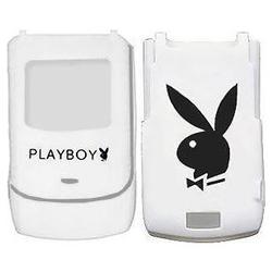 Wireless Emporium, Inc. Limited Edition PLAYBOY Silicone Case for Motorola V3 Razr Series (White)