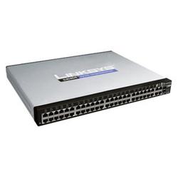 LINKSYS GROUP INC. Linksys SLM248G4PS Stackable Ethernet Switch - 48 x 10/100Base-TX LAN, 4 x 10/100/1000Base-T