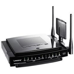 LINKSYS - IMO REFURB Linksys WRT600N Dual-Band Wireless-N Gigabit Router with Storage Link - Linksys Certified Refurbished Product (No Returns)