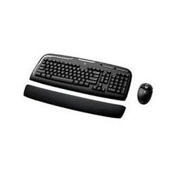 Logitech,Inc. Logitech Cordless Desktop EX 110 - Keyboard - Wireless - 104 Keys - Mouse - Optical - Type A - USB - Receiver, mini-DIN (PS/2) - - Receiver