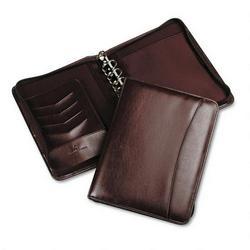 Franklin/At-A-Glance Looseleaf Zippered Organizer, Sierra, 7 Rings, 5 1/2 x 8 1/2, Burgundy (FDP18689)