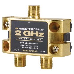 Monster Cable MONSTER CABLE TGHZ-2RF MKII 2 GHz RF Splitter (2-Way)