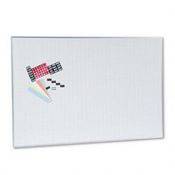 Magna Visual, Inc. Magnetic Board Work/Plan Kit with Accessories, 1x2 Grid, 72wx48h, Aluminum Frame (MAVOB4872B)