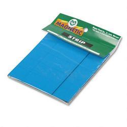 Magna Visual, Inc. Magnetic Write On/Wipe Off Pre Cut Strips 7/8 h x 2 w, Blue, 25/Pack (MAVPMR725)