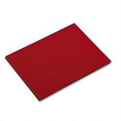 Magna Visual, Inc. Magnetic Write On/Wipe Off Pre Cut Strips 7/8 h x 6 w, Red, 25/Pack (MAVPMR763)