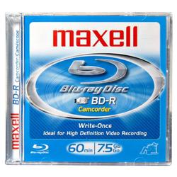 MAXELL CORP OF AMERICA Maxell BD-R Media - 7.5GB - 80mm Mini - 1 Pack Jewel Case