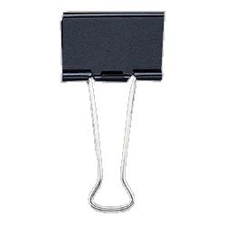 Sparco Products Medium Binder Clip,1-1/4 Wide,5/8 Capacity,Black/SR (SPR87005)