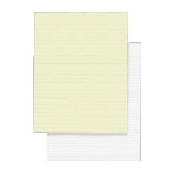 Sparco Products Memorandum Pads, Wide Rule, 16 lb., 8-1/2 x11 , Canary (SPR5083SP)