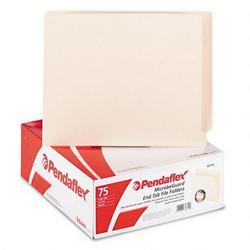 Esselte Pendaflex Corp. MicrobeGuard™ End Tab File Folder, No Fasteners, Letter Size, Manila, 75/Box (ESS62710)