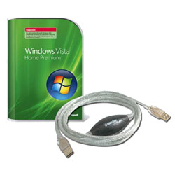 CABLES TO GO Microsoft Windows Vista Home Premium Upgrade w/ Vista Easy Transfer Cable