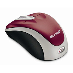 Microsoft Wireless Notebook Optical Mouse 3000 - Pomegranate Red