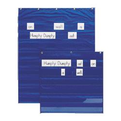 Pacon Corporation Mini Word/Sentence Pocket Strip Pocket Chart, 28 x28 , Blue (PAC20080)