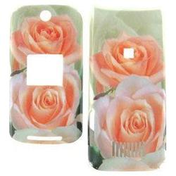 Wireless Emporium, Inc. Motorola KRZR K1 Two Flowers Snap-On Protector Case Faceplate