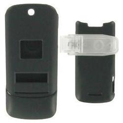 Wireless Emporium, Inc. Motorola KRZR K1m Snap-On Rubberized Protector Case w/Clip (Black)
