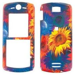 Wireless Emporium, Inc. Motorola L7c Sun Flowers Snap-On Protector Case Faceplate