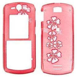 Wireless Emporium, Inc. Motorola L7c Trans. Red Hawaii Snap-On Protector Case Faceplate