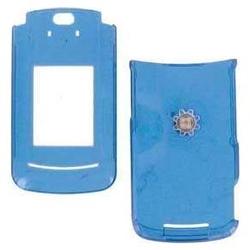 Wireless Emporium, Inc. Motorola RAZR2 V8 Trans. Blue Snap-On Protector Case Faceplate