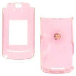 Wireless Emporium, Inc. Motorola RAZR2 V8 Trans. Pink Snap-On Protector Case Faceplate