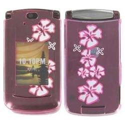 Wireless Emporium, Inc. Motorola RAZR2 V9 Trans. Pink Hawaii Snap-On Protector Case Faceplate