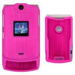 Wireless Emporium, Inc. Motorola V3/V3m/V3c Razr Aluminum (Hot Pink) Snap-On Protector Case