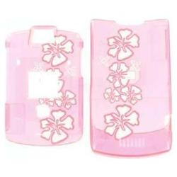 Wireless Emporium, Inc. Motorola V3i/V3r/V3t Trans. Pink Hawaii Snap-On Protector Case Faceplate