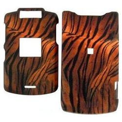 Wireless Emporium, Inc. Motorola V3xx Dark Tiger Skin Snap-On Protector Case Faceplate