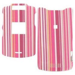 Wireless Emporium, Inc. Motorola V3xx Pink Stripes Snap-On Protector Case Faceplate