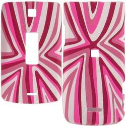 Wireless Emporium, Inc. Motorola W385 Pink Star Lines Snap-On Protector Case Faceplate