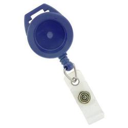 BRADY PEOPLE ID - CIPI NAVY BLUE ROUND BADGE REEL W/CLEAR VIN