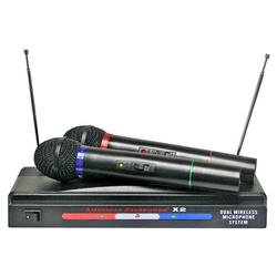 Nady AMERICAN-STARPOWER-X2 American Starpower(tm) X2 Dual VHF Wireless Microphone System