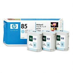Hi-Lite Uniform No. 85 Dye 3 Ink Multipack for HP Designjet 30, 90, 130, Light Cyan (HEWC9434A)
