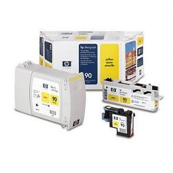 Hi-Lite Uniform No. 90 Ink Cartridge for DesignJet 4000 Series, Yellow, Value Pack (HEWC5081A)