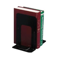 OFFICEMATE INTERNATIONAL CORP Nonskid Steel Bookends, 4-3/4 x5-1/8 x5 , Black (OIC93001)