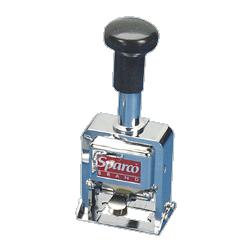 Sparco Products Numbering Machine, 5 Wheels, Chrome/Black (SPR80057)