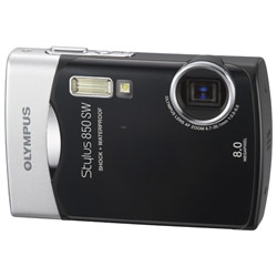 OLYMPUS AMERICA Olympus Stylus 850 SW 8 Megapixel Shock & Waterproof Everyday Life Digital Camera - Black