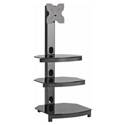 OmniMount Stellar G303FP Series 3 Shelf Flat Panel Floor Stand - Black