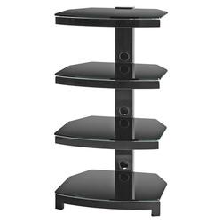 OmniMount Stellar G304 Series 4 Shelf Component Stand - Black