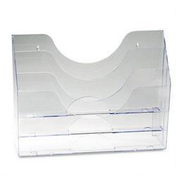 RubberMaid Optimizers™ Multifunctional Three Pocket File Folder Organizer, Legal/A4, Clear (RUB96150)