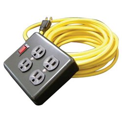 PPP 10025 Heavy-Duty Extension Cord with Circuit Breaker
