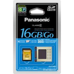 Panasonic 16GB Secure Digital High Capacity (SDHC) Card - Class6 - 16 GB