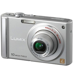 Panasonic Digi Cams Panasonic DMC-FS20S 10 Megapixel with 30mm Wide-Angle Lens, 4x Optical Zoom, Intelligent Auto Mode and 3.0 Diagonal Intelligent LCD Digital Camera - Silver