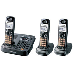 Panasonic Consumer Panasonic KX-TG9343T DECT 6.0 Expandable Digital Cordless Answering System w/3 Handsets