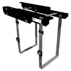 PENN-ELCOM Penn Elcom Sliding Computer Holder - Steel - Black