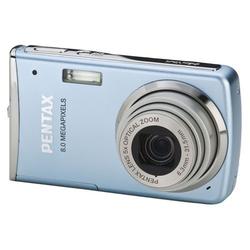 Pentax Optio M50 8 Megapixel Digital Camera with 5x Optical Zoom, 2.5 Color LCD, includes Smile Capture mode & Digital Shake Reduction - Light Blue