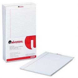 Universal Office Products Perforated Edge 8 1/2 x 14 Writing Pads, White, Wide Rule, 50/Pad, Dozen (UNV45000)
