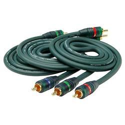 Phoenix Gold VRx.500 Series Component Video Cable - 3 x RCA - 3 x RCA - 6.5ft - Emerald Green